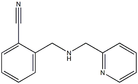 2-{[(pyridin-2-ylmethyl)amino]methyl}benzonitrile Struktur