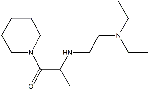 2-{[2-(diethylamino)ethyl]amino}-1-(piperidin-1-yl)propan-1-one Struktur