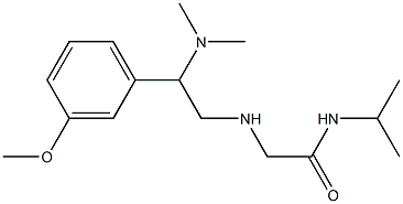 2-{[2-(dimethylamino)-2-(3-methoxyphenyl)ethyl]amino}-N-(propan-2-yl)acetamide Struktur