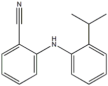 2-{[2-(propan-2-yl)phenyl]amino}benzonitrile Struktur