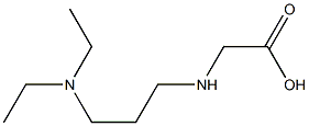 2-{[3-(diethylamino)propyl]amino}acetic acid Struktur