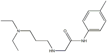 2-{[3-(diethylamino)propyl]amino}-N-(4-methylphenyl)acetamide Struktur