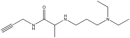 2-{[3-(diethylamino)propyl]amino}-N-(prop-2-yn-1-yl)propanamide Struktur