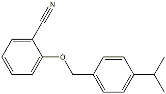 2-{[4-(propan-2-yl)phenyl]methoxy}benzonitrile Struktur