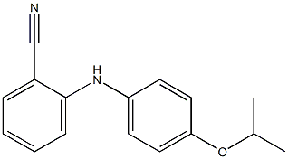 2-{[4-(propan-2-yloxy)phenyl]amino}benzonitrile Struktur