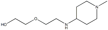 2-{2-[(1-methylpiperidin-4-yl)amino]ethoxy}ethan-1-ol Struktur