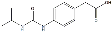 2-{4-[(propan-2-ylcarbamoyl)amino]phenyl}acetic acid Struktur