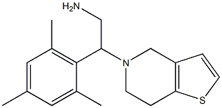 2-{4H,5H,6H,7H-thieno[3,2-c]pyridin-5-yl}-2-(2,4,6-trimethylphenyl)ethan-1-amine Struktur