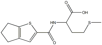 2-{4H,5H,6H-cyclopenta[b]thiophen-2-ylformamido}-4-(methylsulfanyl)butanoic acid Struktur