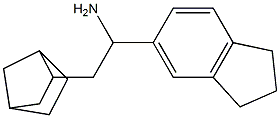 2-{bicyclo[2.2.1]heptan-2-yl}-1-(2,3-dihydro-1H-inden-5-yl)ethan-1-amine Struktur