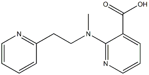 2-{methyl[2-(pyridin-2-yl)ethyl]amino}pyridine-3-carboxylic acid Struktur