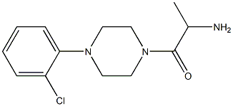 2-amino-1-[4-(2-chlorophenyl)piperazin-1-yl]propan-1-one Struktur