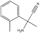 2-amino-2-(2-methylphenyl)propanenitrile Struktur