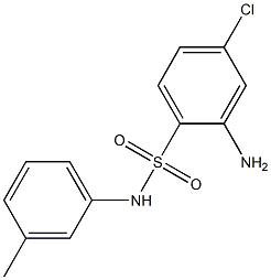 2-amino-4-chloro-N-(3-methylphenyl)benzene-1-sulfonamide Struktur