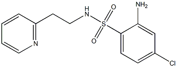 2-amino-4-chloro-N-[2-(pyridin-2-yl)ethyl]benzene-1-sulfonamide Struktur