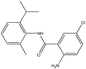 2-amino-5-chloro-N-[2-methyl-6-(propan-2-yl)phenyl]benzamide Struktur