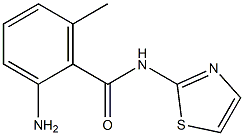 2-amino-6-methyl-N-1,3-thiazol-2-ylbenzamide Struktur