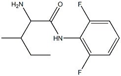 2-amino-N-(2,6-difluorophenyl)-3-methylpentanamide Struktur