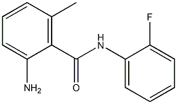 2-amino-N-(2-fluorophenyl)-6-methylbenzamide Struktur