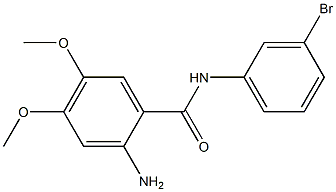 2-amino-N-(3-bromophenyl)-4,5-dimethoxybenzamide Struktur