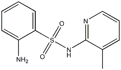 2-amino-N-(3-methylpyridin-2-yl)benzene-1-sulfonamide Struktur