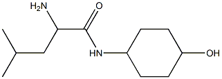 2-amino-N-(4-hydroxycyclohexyl)-4-methylpentanamide Struktur