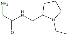 2-amino-N-[(1-ethylpyrrolidin-2-yl)methyl]acetamide Struktur