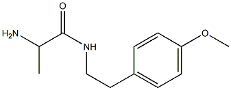 2-amino-N-[2-(4-methoxyphenyl)ethyl]propanamide Struktur