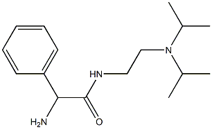 2-amino-N-[2-(diisopropylamino)ethyl]-2-phenylacetamide Struktur