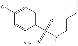 2-amino-N-butyl-4-chlorobenzene-1-sulfonamide Struktur