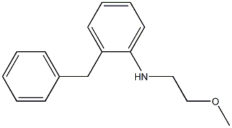 2-benzyl-N-(2-methoxyethyl)aniline Struktur