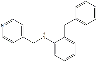 2-benzyl-N-(pyridin-4-ylmethyl)aniline Struktur