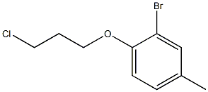 2-bromo-1-(3-chloropropoxy)-4-methylbenzene Struktur