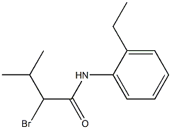 2-bromo-N-(2-ethylphenyl)-3-methylbutanamide Struktur