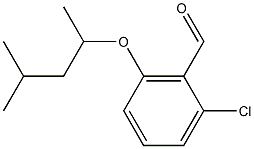 2-chloro-6-[(4-methylpentan-2-yl)oxy]benzaldehyde Struktur