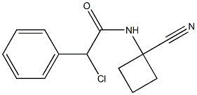 2-chloro-N-(1-cyanocyclobutyl)-2-phenylacetamide Struktur