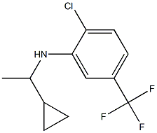 2-chloro-N-(1-cyclopropylethyl)-5-(trifluoromethyl)aniline Struktur