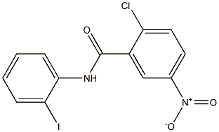 2-chloro-N-(2-iodophenyl)-5-nitrobenzamide Struktur