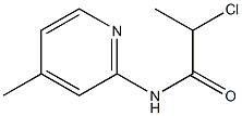 2-chloro-N-(4-methylpyridin-2-yl)propanamide Struktur