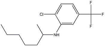 2-chloro-N-(heptan-2-yl)-5-(trifluoromethyl)aniline Struktur