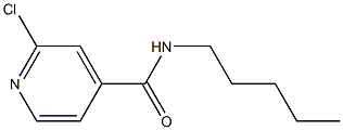 2-chloro-N-pentylpyridine-4-carboxamide Struktur