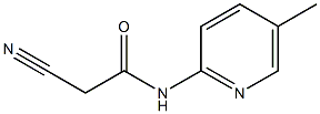 2-cyano-N-(5-methylpyridin-2-yl)acetamide Struktur