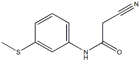 2-cyano-N-[3-(methylthio)phenyl]acetamide Struktur