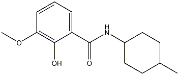 2-hydroxy-3-methoxy-N-(4-methylcyclohexyl)benzamide Struktur