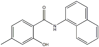 2-hydroxy-4-methyl-N-(naphthalen-1-yl)benzamide Struktur