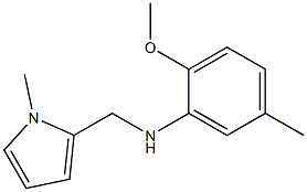 2-methoxy-5-methyl-N-[(1-methyl-1H-pyrrol-2-yl)methyl]aniline Struktur