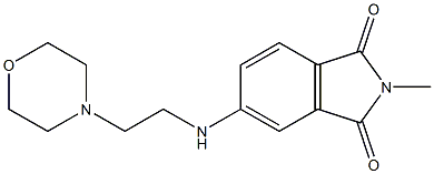 2-methyl-5-{[2-(morpholin-4-yl)ethyl]amino}-2,3-dihydro-1H-isoindole-1,3-dione Struktur