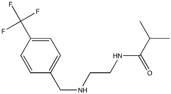 2-methyl-N-[2-({[4-(trifluoromethyl)phenyl]methyl}amino)ethyl]propanamide Struktur