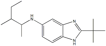 2-tert-butyl-N-(3-methylpentan-2-yl)-1H-1,3-benzodiazol-5-amine Struktur