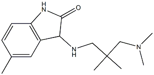 3-({2-[(dimethylamino)methyl]-2-methylpropyl}amino)-5-methyl-2,3-dihydro-1H-indol-2-one Struktur